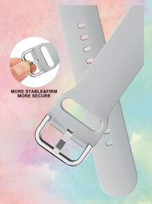 1 条男女通用硅胶运动表带，兼容 Apple Watch 38mm/40mm/41mm/42mm/44mm/45mm/49mm，兼容 Apple Watch Series 9/8/SE/7/6/5/4/3，可作为返校学生的礼物 - 灰色 - 查看 3