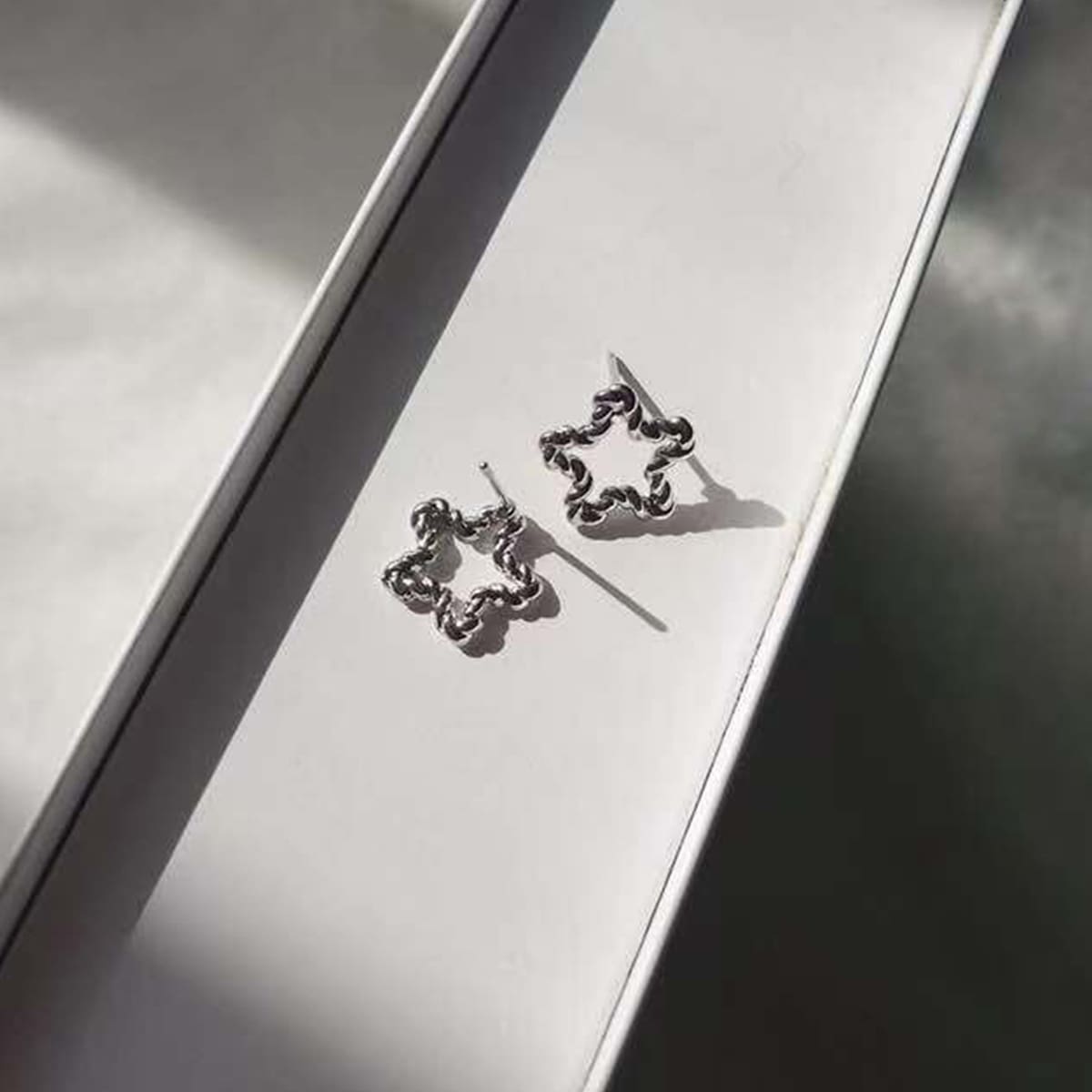 

Star Stud Earrings, Silver
