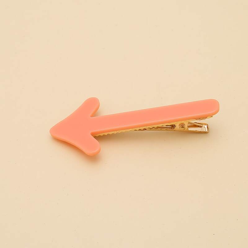 

1pc Simple Hair Clip, Pink