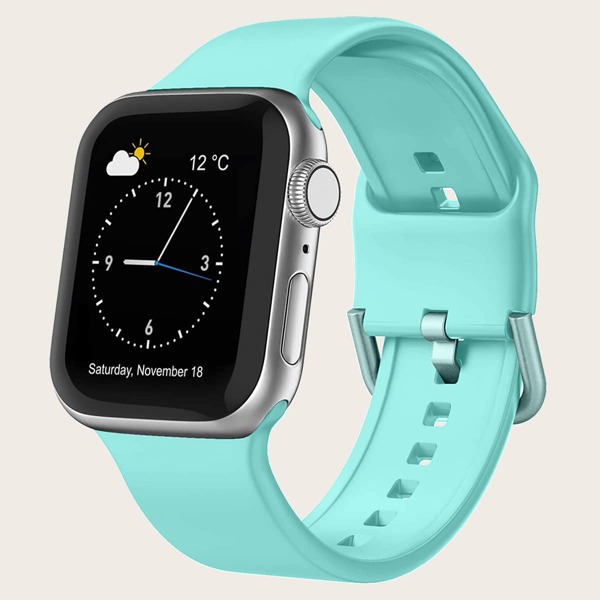 

Silicone Smartwatch Band For iWatch, Baby blue