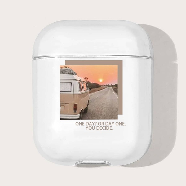 

Sunset Pattern Clear Case For Airpods