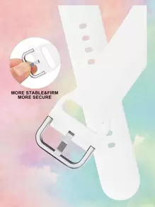 1pc Unisex Silicone Sports Watch Band, Compatible With Apple Watch 38mm 40mm 41mm 42mm 44mm 45mm 49mm, Compatible With Apple Watch Series 9 Ultra 8 SE 7 6 5 4 3 As A Gift For Students Returning To School