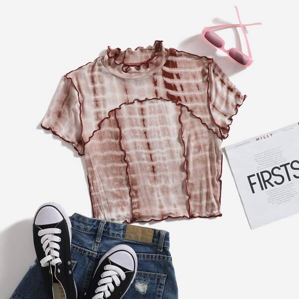 

Lettuce Trim Tie Dye Top, Multicolor