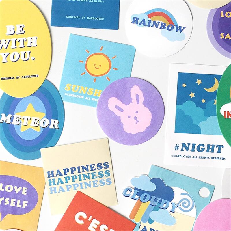 

40pcs Cartoon Graphic Sticker, Multicolor