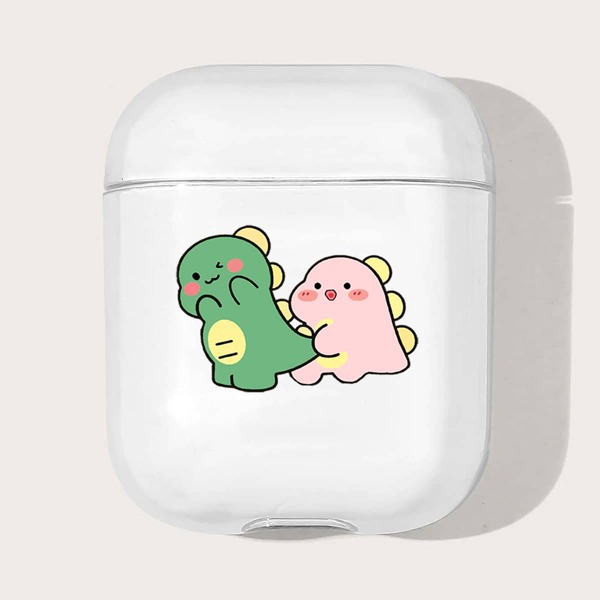 

Cartoon Dinosaur Pattern Clear Case For Airpods