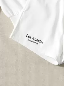 Muchica Bộ đồ hai mảnh nữ Lá thư Giải trí - trắng - Xem 4