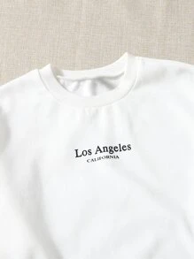 Muchica Bộ đồ hai mảnh nữ Lá thư Giải trí - trắng - Xem 5