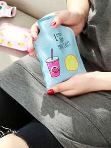 1入組隨機圖案迷你PVC熱水袋可愛卡通圖案家用保溫便攜式暖手器 - 彩色 - 查看 4