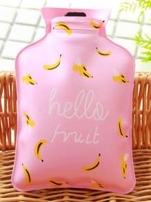 1入組隨機圖案迷你PVC熱水袋可愛卡通圖案家用保溫便攜式暖手器 - 彩色 - 查看 5