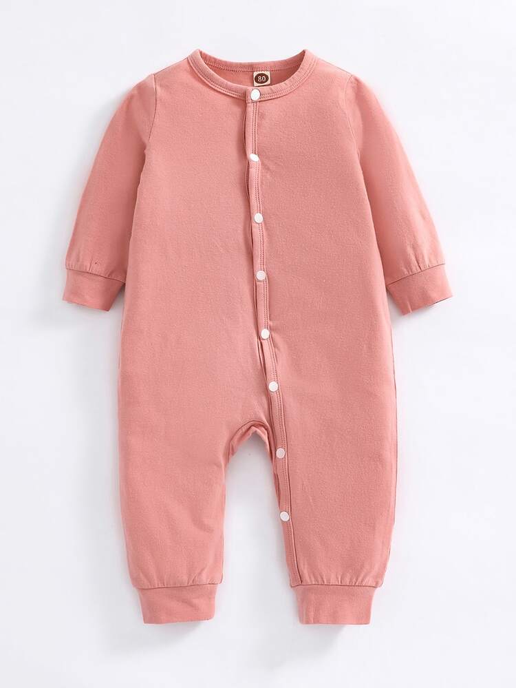 Baby 3pcs Cartoon And Floral Print Button Up Jumpsuit - Multicolor - View 3