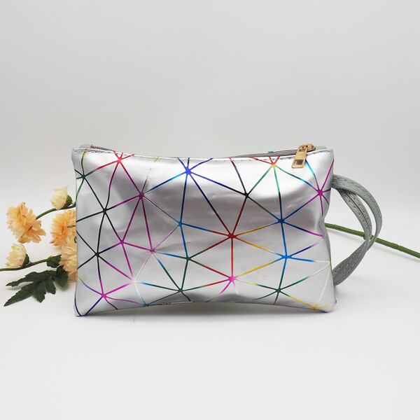 

Geometric Graphic Coin Purse, Multicolor