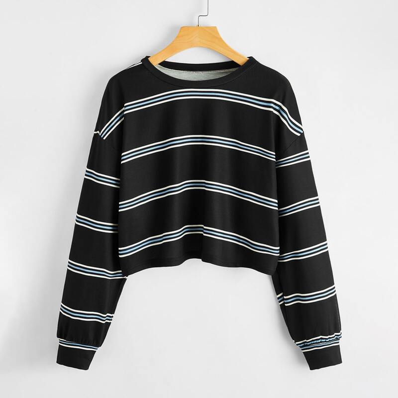 

Striped Print Tee, Multicolor