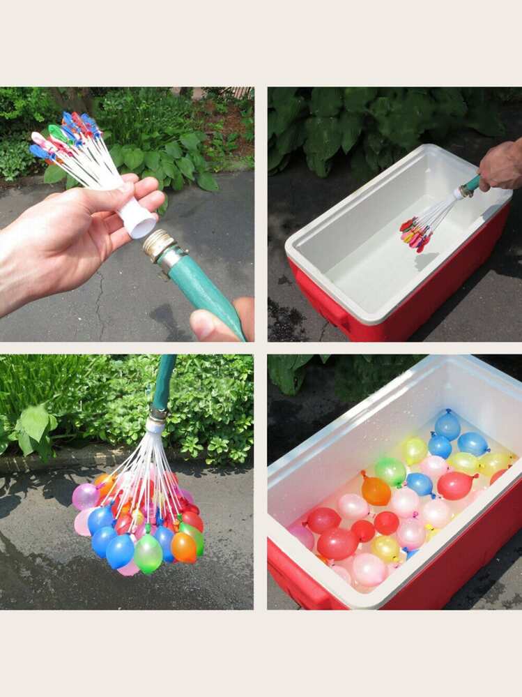 Ballons à eau auto-scellants x250 avec 8 tiges de remplissage rapide Ballons à eau auto-scellants x250 avec 8 tiges de remplissage rapide