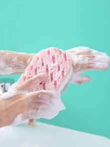 1pc Bath Sponge, Bath Exfoliating Brush, For Bathroom Home Bathroom Decor - Multicolor - View 1