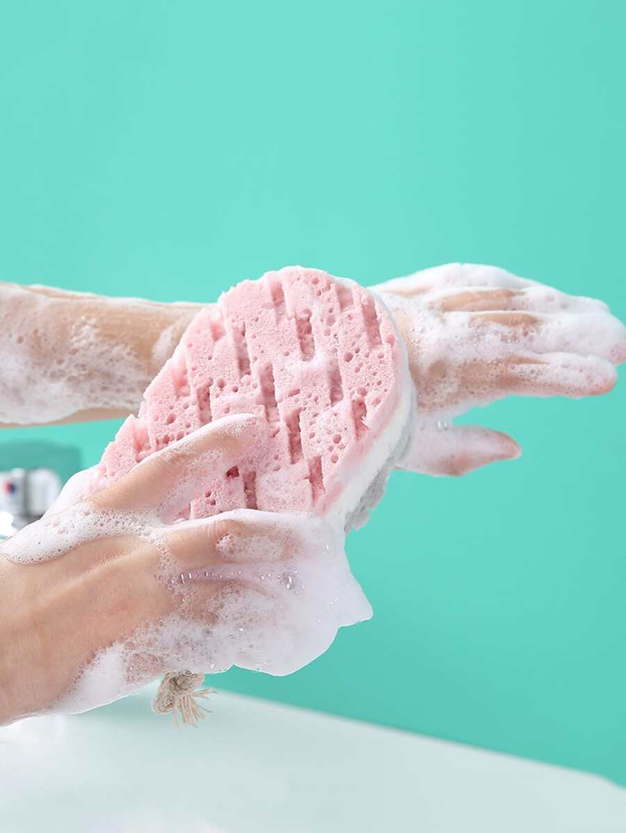 1pc Bath Sponge, Bath Exfoliating Brush, For Bathroom Home Bathroom Decor - Multicolor - View 1