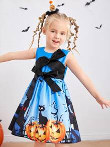 小女童萬聖印花洋裝
