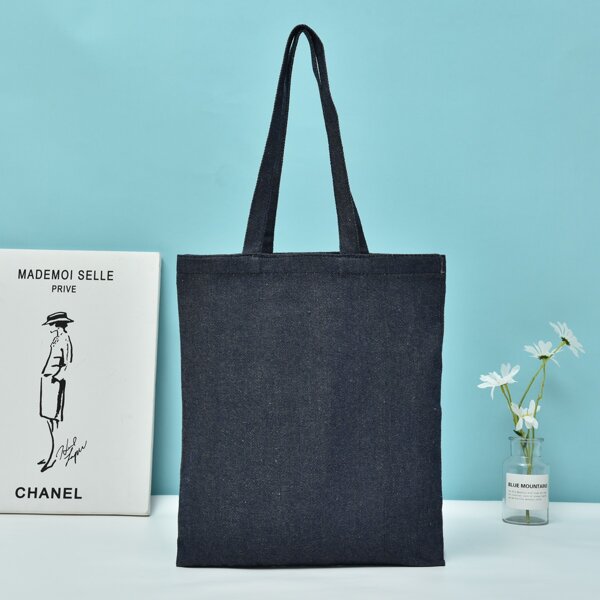 

Minimalist Shopper Bag, Navy blue