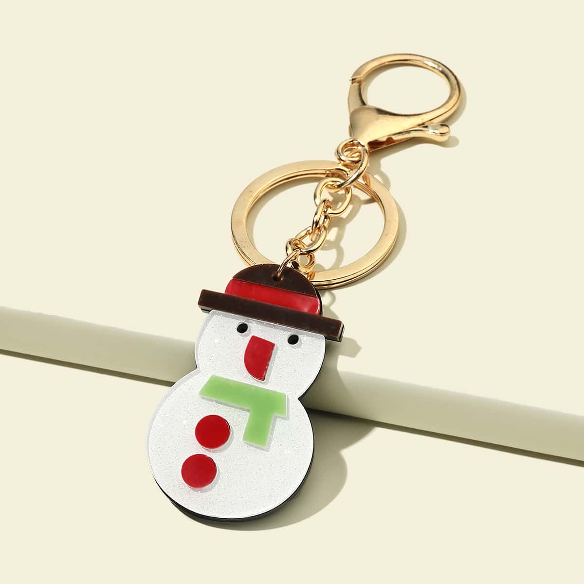 

Christmas Snowman Pendant Keychain, Multicolor