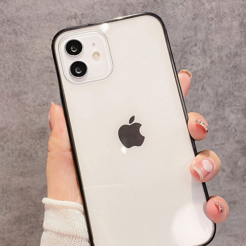 

Clear Phone Case, Black