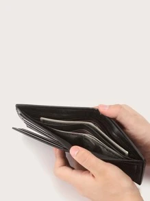 CUIKCA Ví nam nhỏ chi tiết thư - màu đen - Xem 3