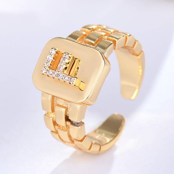 

18K Gold Plated Cuff Ring