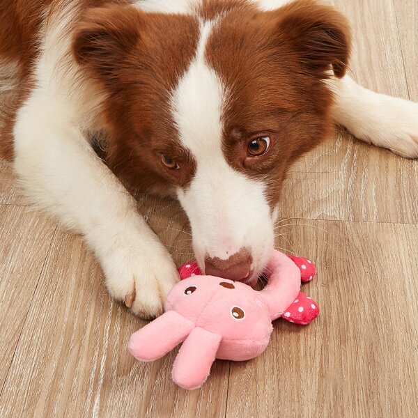 

Rabbit Shaped Pet Sound Toy, Pink