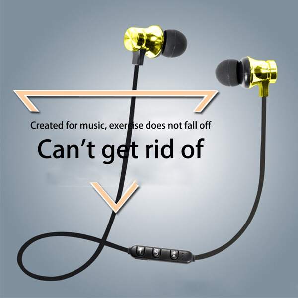 

Магнитные спортивные Bluetooth-наушники, Золотистый