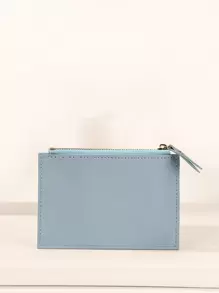 1 件简约设计学生短款钱包，带硬币纸银行卡存储和可折叠双层扣和拉链开合，PU 材料，适合男士，也是送给朋友的*礼物，轻便便携式卡片 ID 卡，白领人士，男士节日，周年纪念，生日礼物，礼品配件，礼品礼物，教师礼物，休闲学校用品，教师礼物，返校卡夹，卡夹，钱包，名片夹，信用卡夹，女士卡夹，女士钱包，迷你钱包，钱包，卡片钱包 - 淺藍色 - 查看 5
