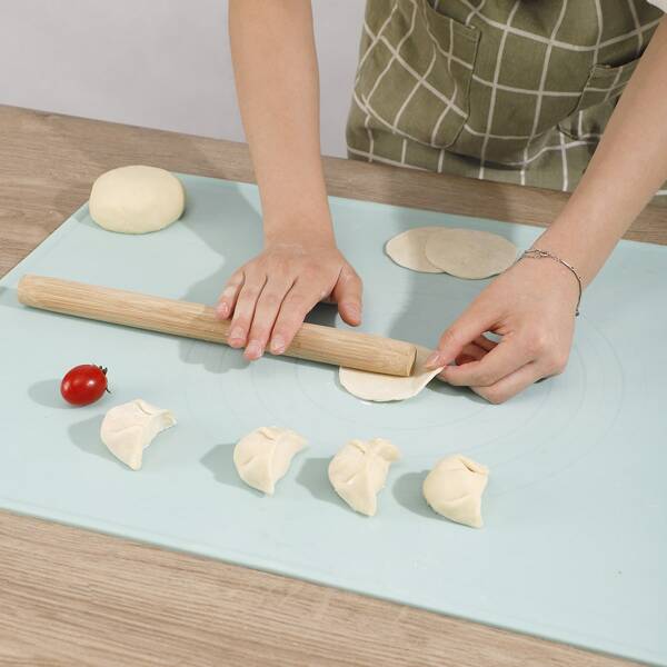 

1pc Silicone Baking Mat, Mint blue