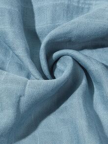 素色嬰兒包被 - 霧霾藍 - 查看 2