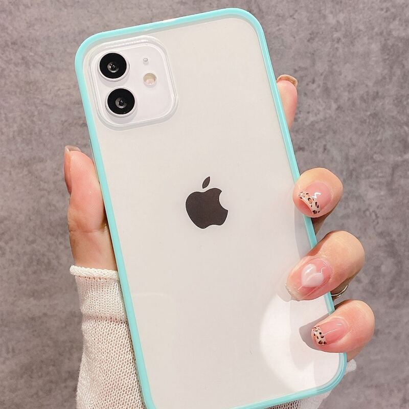 

Clear Phone Case, Mint green