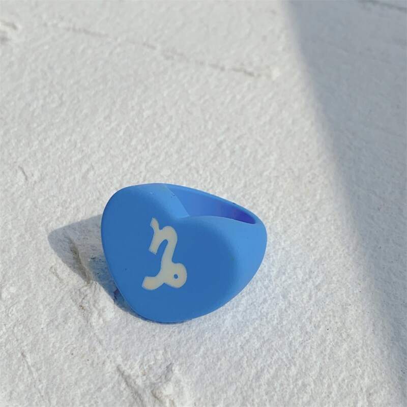 

Constellation Graphic Heart Decor Ring, Blue