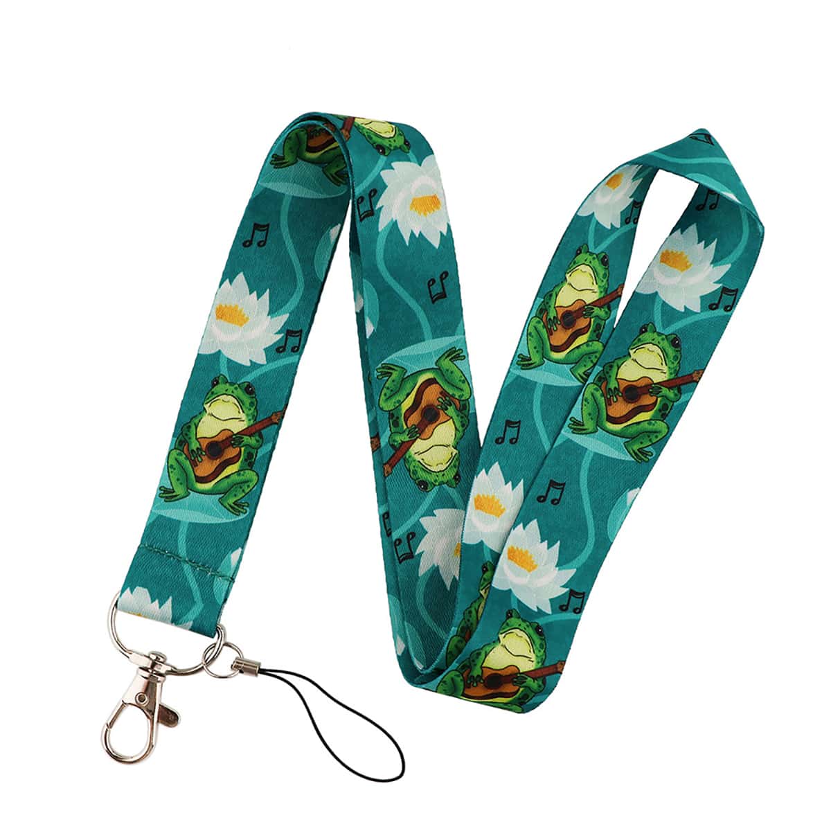 

Frog Pattern Phone Lanyard, Multicolor