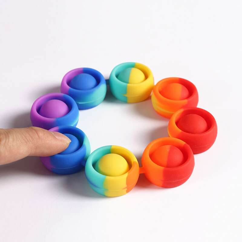 

1pc Wristband Shaped Push Pop Bubble, Multicolor