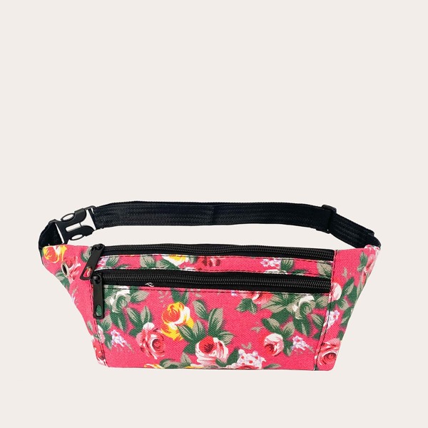 

Large Floral Pattern Fanny Pack, Multicolor