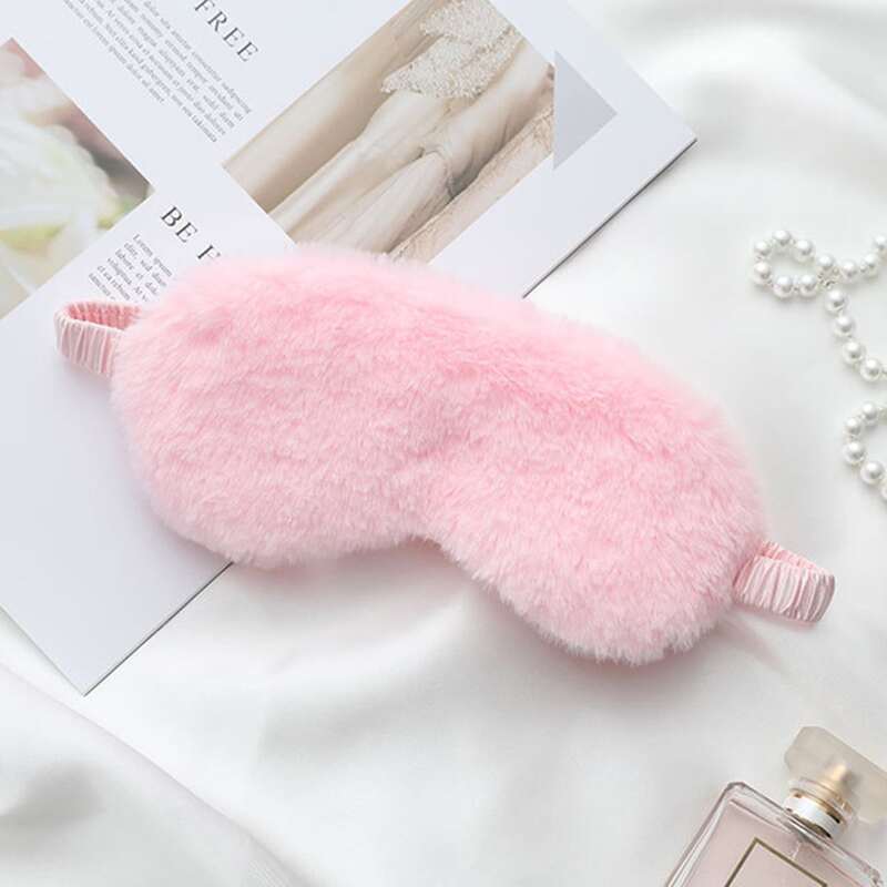 

Plain Plush Eye Cover, Pink