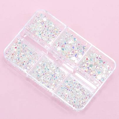 1box Rhinestone Decor Nail Art Decoration