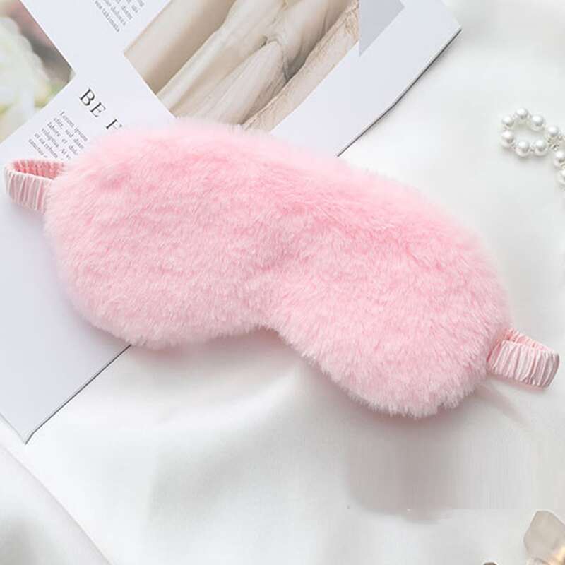 

1pc Random Color Plush Eye Cover, Multicolor