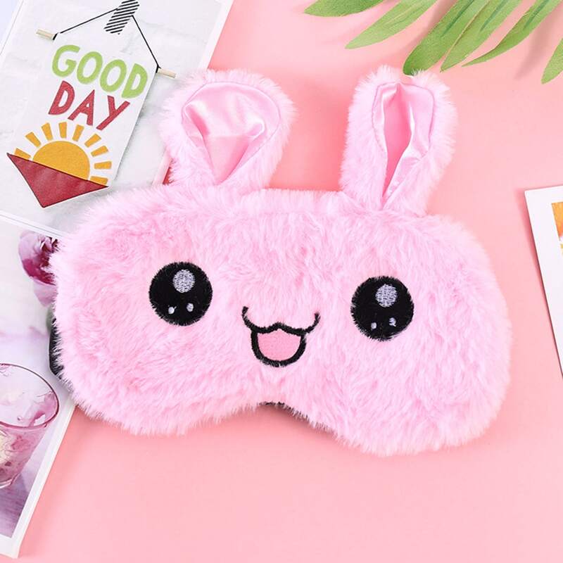 

1pc Cartoon Graphic Eye Cover, Pink