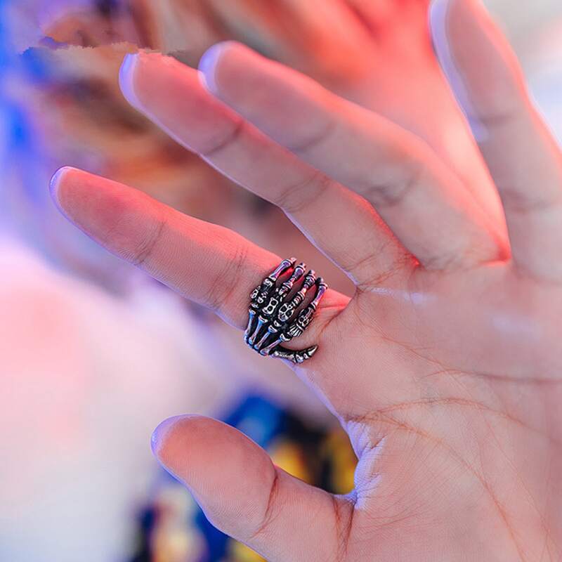

Skeleton Decor Ring, Silver