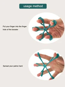 1 pièce Bande de résistance en silicone pour les doigts, accessoires de gym, sport, exercice à la maison, poignée de main
