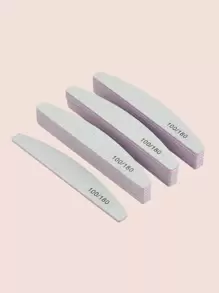 klimonla 5 件套指甲锉专业指甲锉可重复使用双面砂纸板（100/180 粒度）适用于家庭和沙龙使用的美甲工具、美甲用品、美甲工具、美甲工具、返校、指甲、按压指甲的美甲工具 - 灰色 - 查看 2