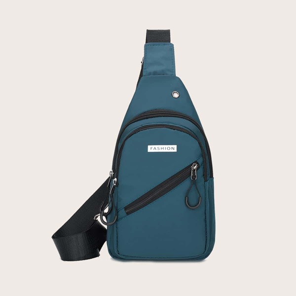 

Men Minimalist Sling Bag, Blue