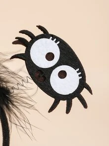 Diadema Halloween calabaza con diseño - Negro - Ver 3