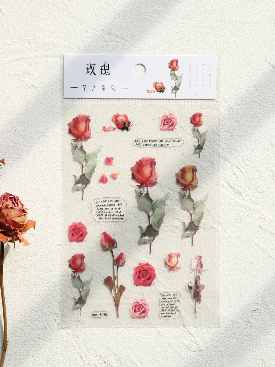 1pc Floral Pattern Sticker