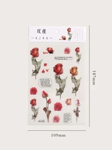 1pc Floral Pattern Sticker