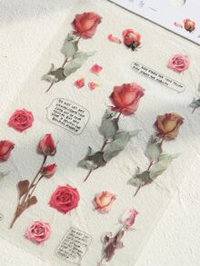 1pc Floral Pattern Sticker