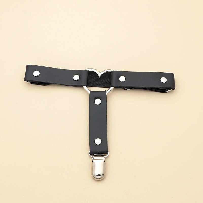 

Heart Decor Thigh Garter, Black