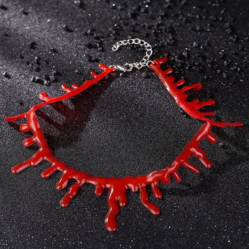 

Halloween Design Necklace, Red