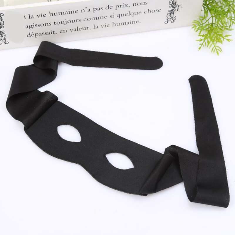 

1pc Solid Color Party Face Cover, Black